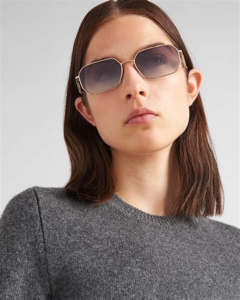 prada spra51|Gradient Iris Lenses Sunglasses With Triangle Logo .